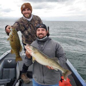 Smallmouth bass and walleye Lake Erie, PA