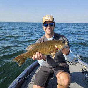 Big September Smallmouth with client Adam - Big Fat Bass Guide Service