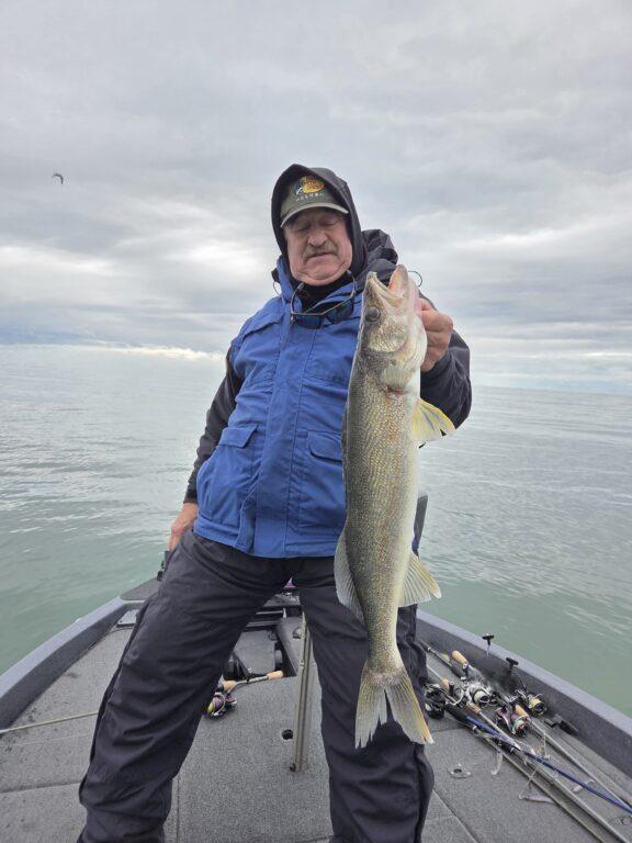 Big Lake Erie Walleye with Big Fat Bass Guide Service on Lake Erie
