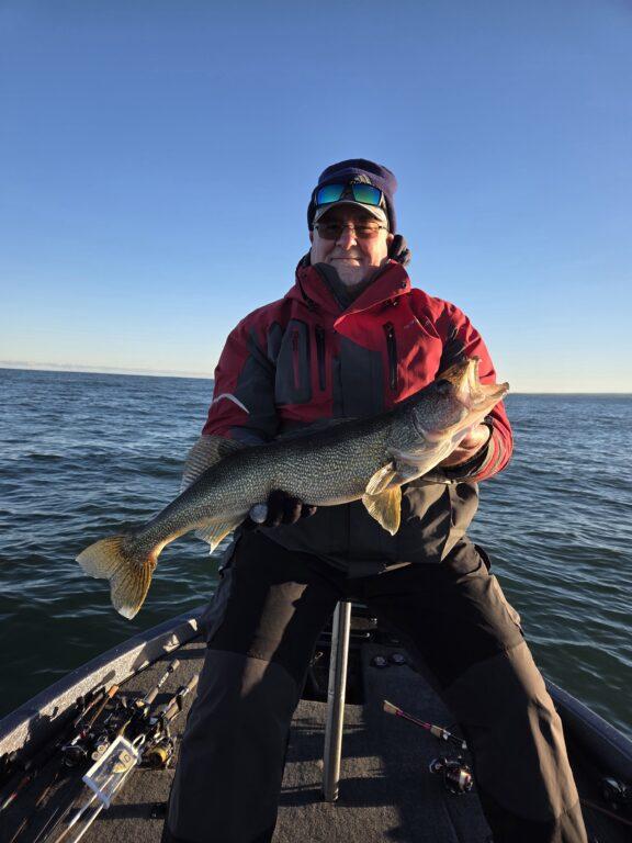 Big Lake Erie Walleye with Big Fat Bass Guide Service on Lake Erie