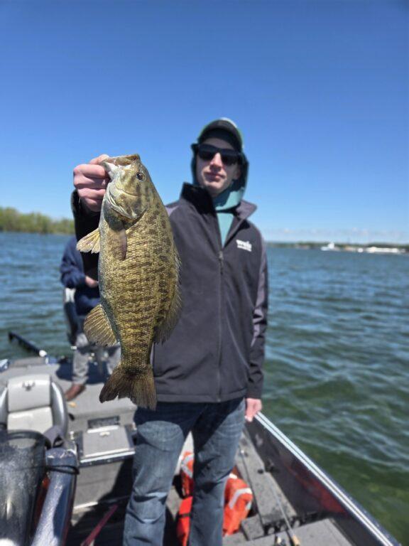 Big May Presque Isle Bay Smallmouth - Big Fat Bass Guide Service