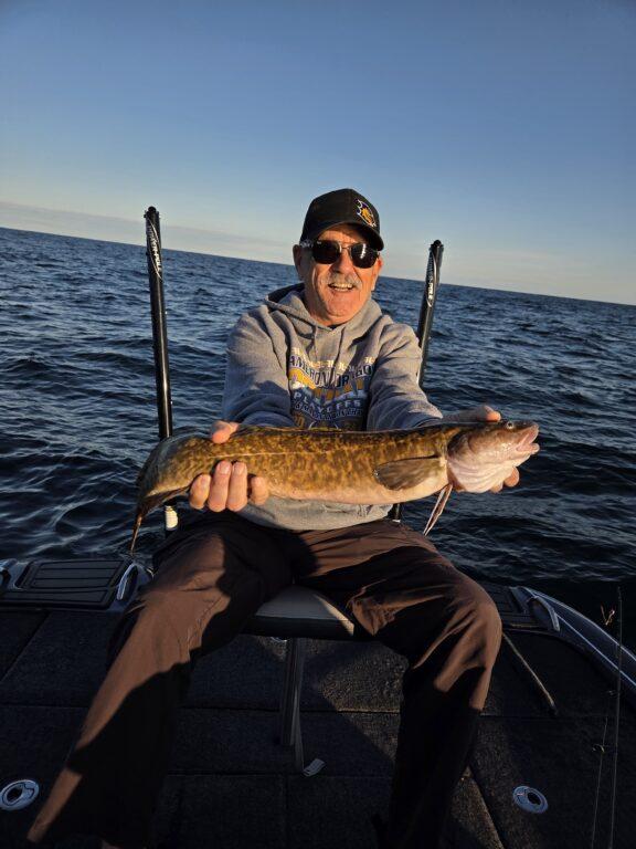 Burbot caught while casting for walleye on Lake Erie near Erie Pennsylvania